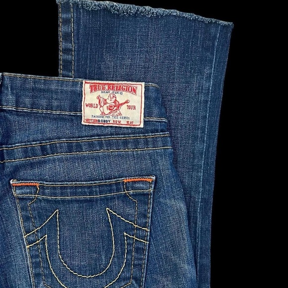 True Religion Vintage 100% Authentic Women's Classic Blue Straight Leg Jeans - Picture 2 of 5